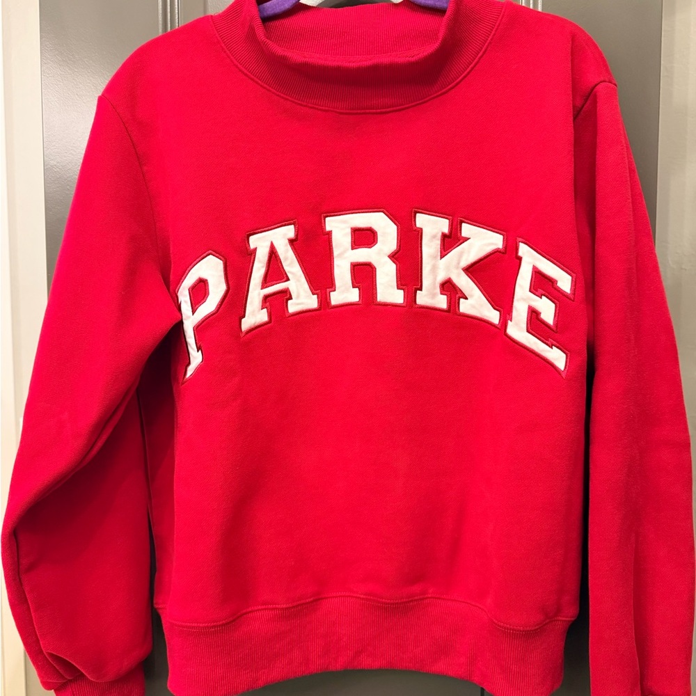 PARKE Red Crewneck Sweatshirt